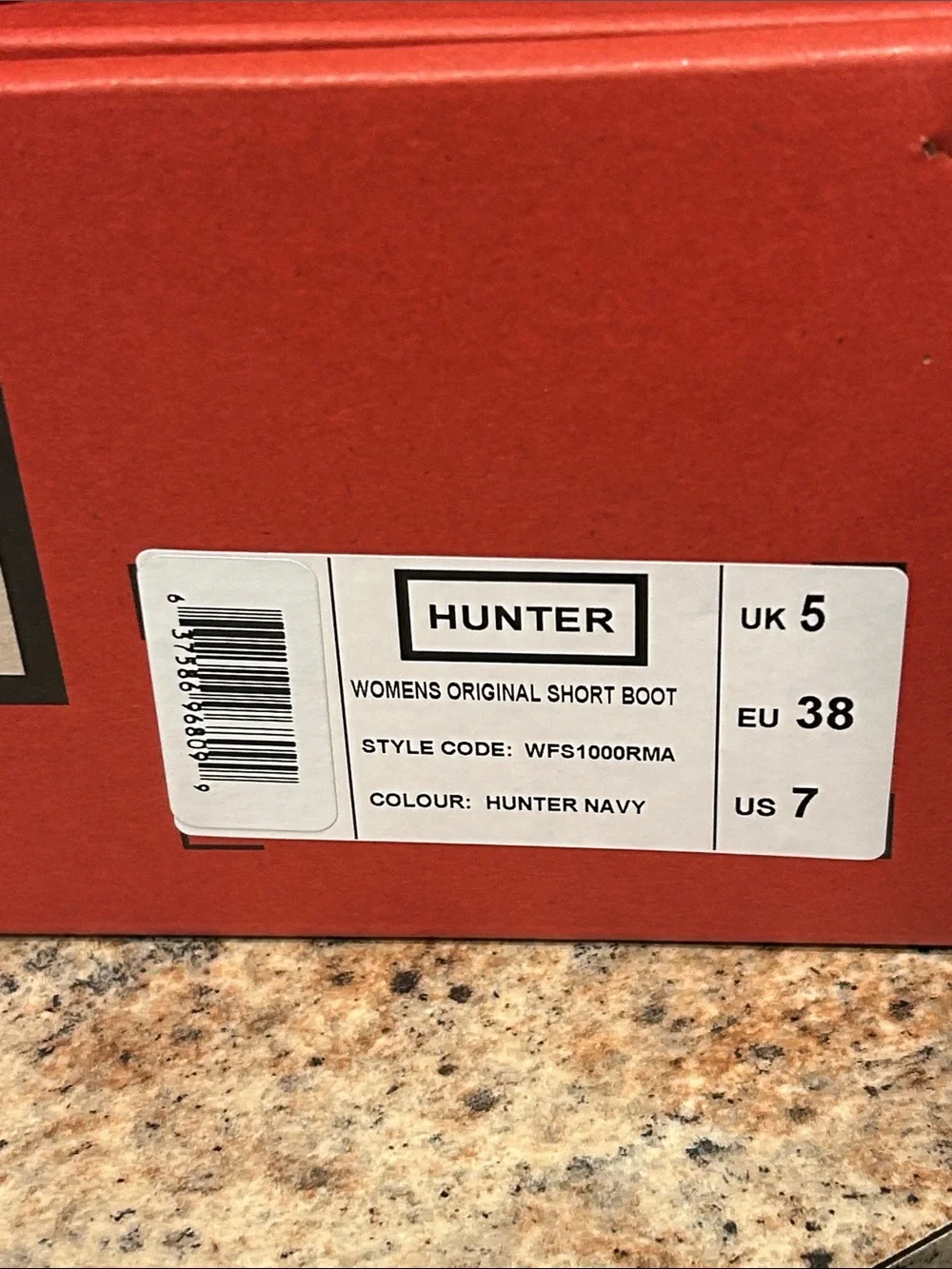 New Hunter Women's Original Short Rain Boots US 7 Hunter Navy